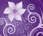 Flower on Violet